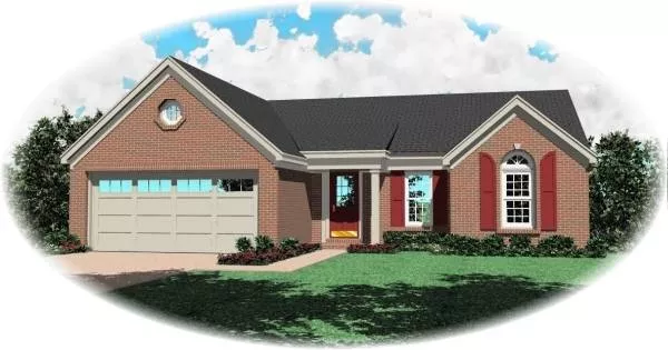 image of traditional house plan 8108